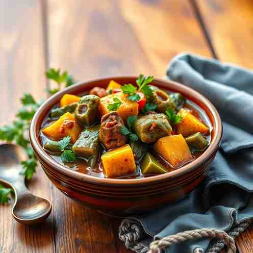 Congolese Saka-Saka - Cassava Leaf Stew